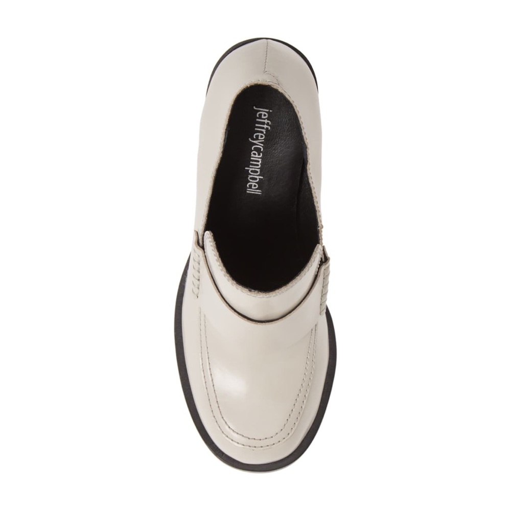 Jeffrey Campbell Alexey Ivory Loafer Pumps - Picture 6 of 9